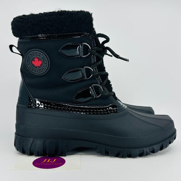 Storm by Cougar Women's Camila Black Waterproof Winter Polar Duck Boots Size 7 - Picture 1 of 11